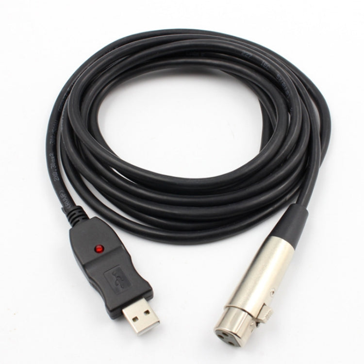 Connessione microfono da 3 m Cavo per computer da USB a XLR Connessione microfono da 3 m Cavo per computer da USB a XLR